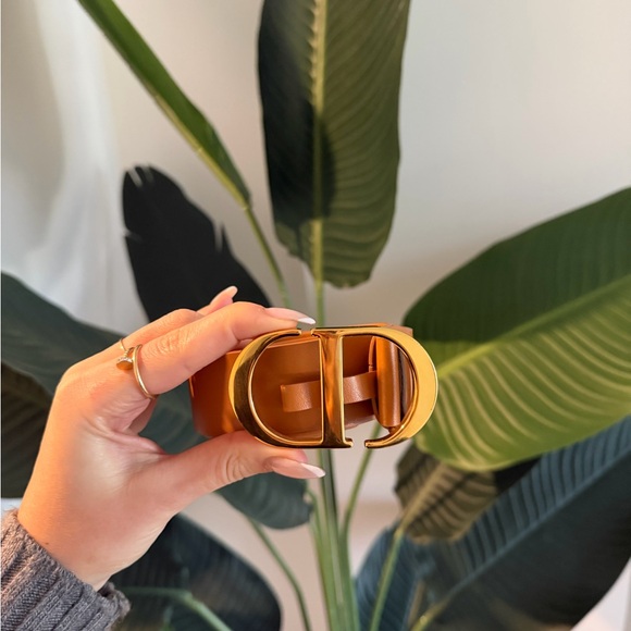 Dior Accessories - Dior 30 Montaigne Belt Light Brown Smooth Calfskin, 35 MM Size 75 -Gold Hardware